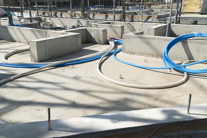 基礎工事後の作業